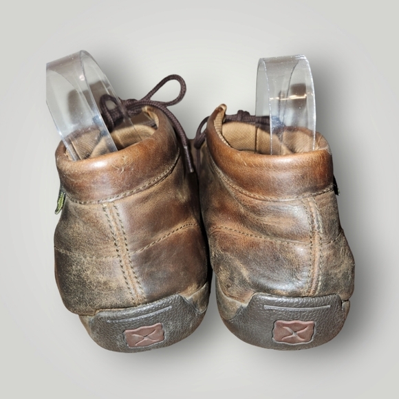 Twisted X mens mdmw001 brown leather Moccasins boots size 10 - Picture 8 of 15